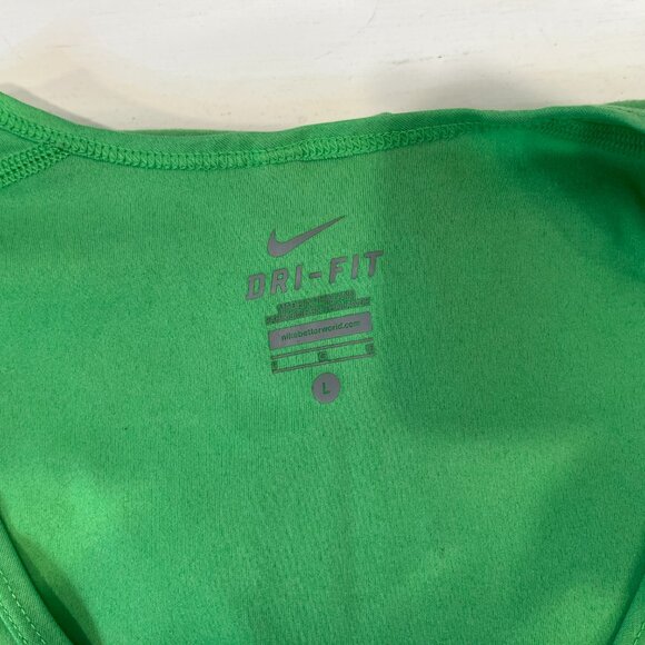 Nike Men's Lime Green Dri-Fit Tank Top - Size Large - Picture 2 of 6